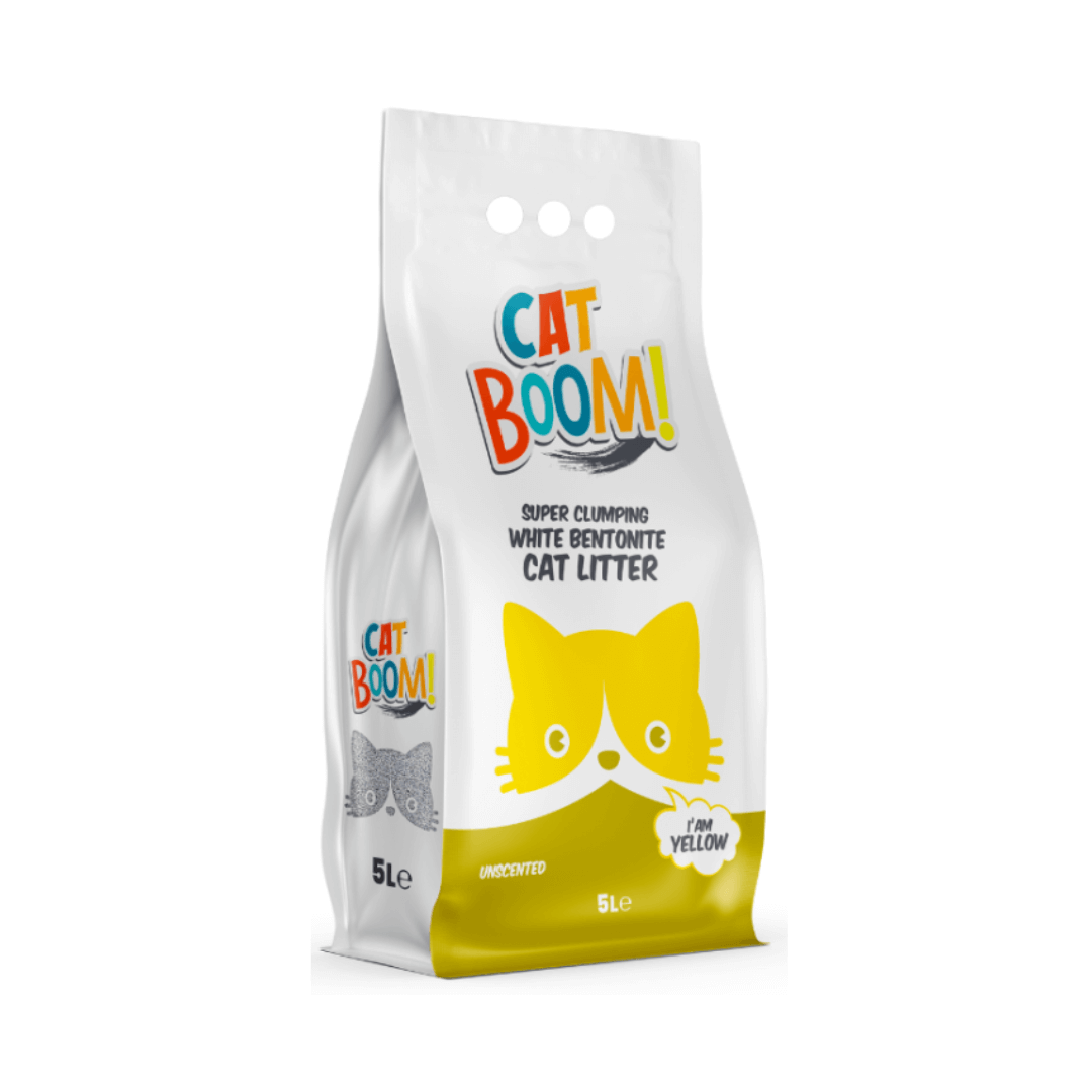 Cat Boom! | Bentonite Cat Litter Un scented كات بوم! | رمل بنتونيت للقطط بدون رائحة - الصورة 1