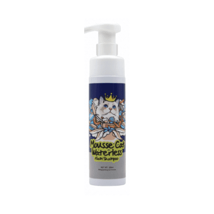 Waterless foam shampoo for cats