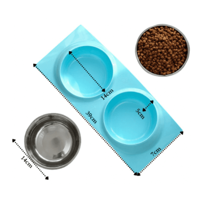 ⁦Double Feeding Bowl For Pets ETH0162⁩ - الصورة ⁦2⁩