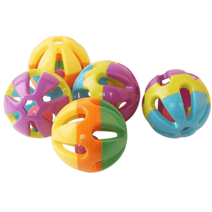 ⁦Colorful Play Ball with a Bell For Cats⁩ - الصورة ⁦3⁩