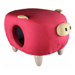 Cat House & Footstool in the Shape of a pig