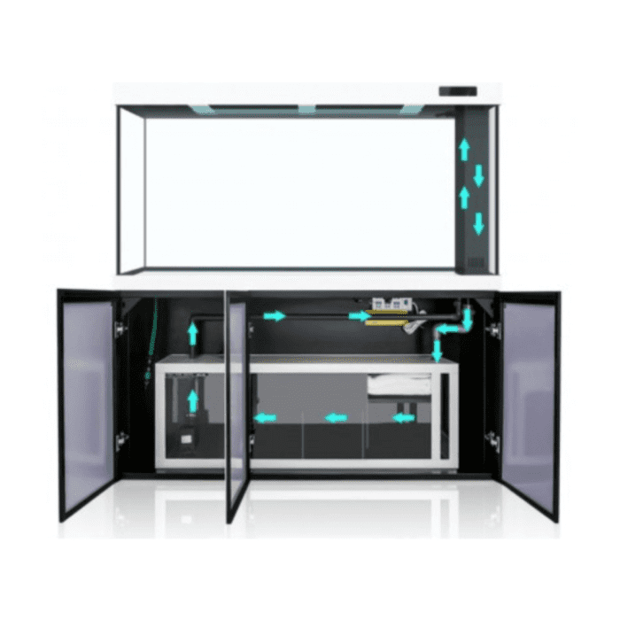 ⁦MINJIANG | MJ4LC1200D9BL Aquarium Tank Set⁩ - الصورة ⁦2⁩