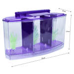 ⁦Triple Tank For Fighter Fish with LED Lighting⁩ - الصورة ⁦2⁩