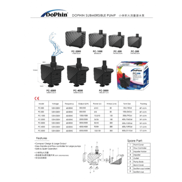 ⁦DoPhin | Submersible Filter Pump Water PC2000⁩ - الصورة ⁦2⁩