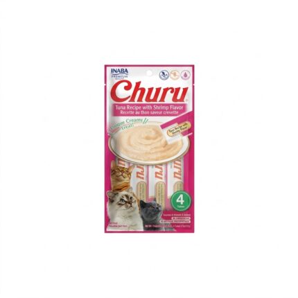 INABA Churu Tuna with Shrimp Flavor For Cat