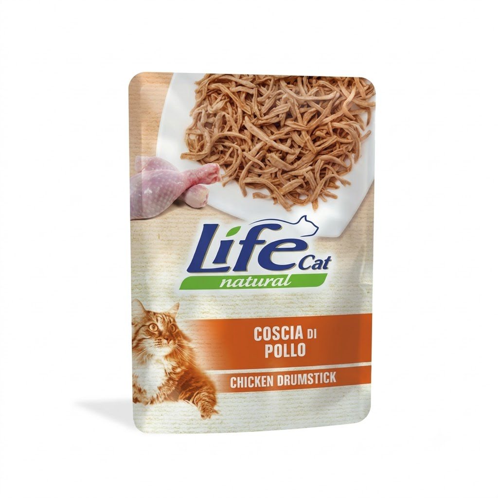 7841c9c3-a596-4dfa-ad77-031f0255611f Life Cat Pouch Chicken Drumstick-70g - Image 1