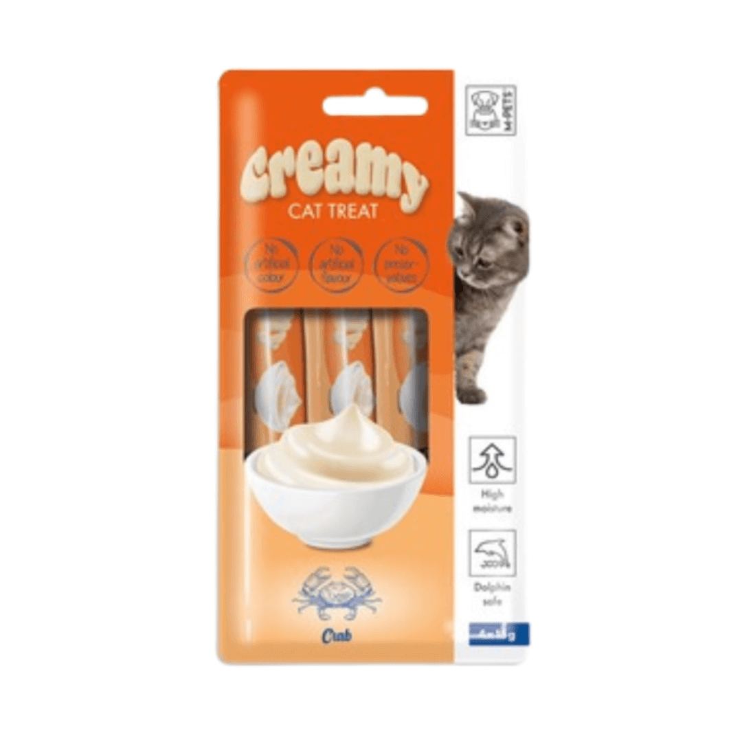 M-PETS | Creamy Cat Treat with Crab إم-بيتس | مكافأة كريمية للقطط بنكهة السلطعون - الصورة 1